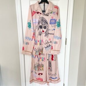 Taylor Swift Eras Pajamas Set Pjs Merch Women's 2 Piece NEW Size Small